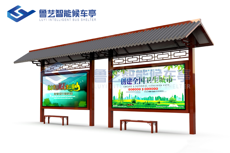 仿古公交候車(chē)亭廠家